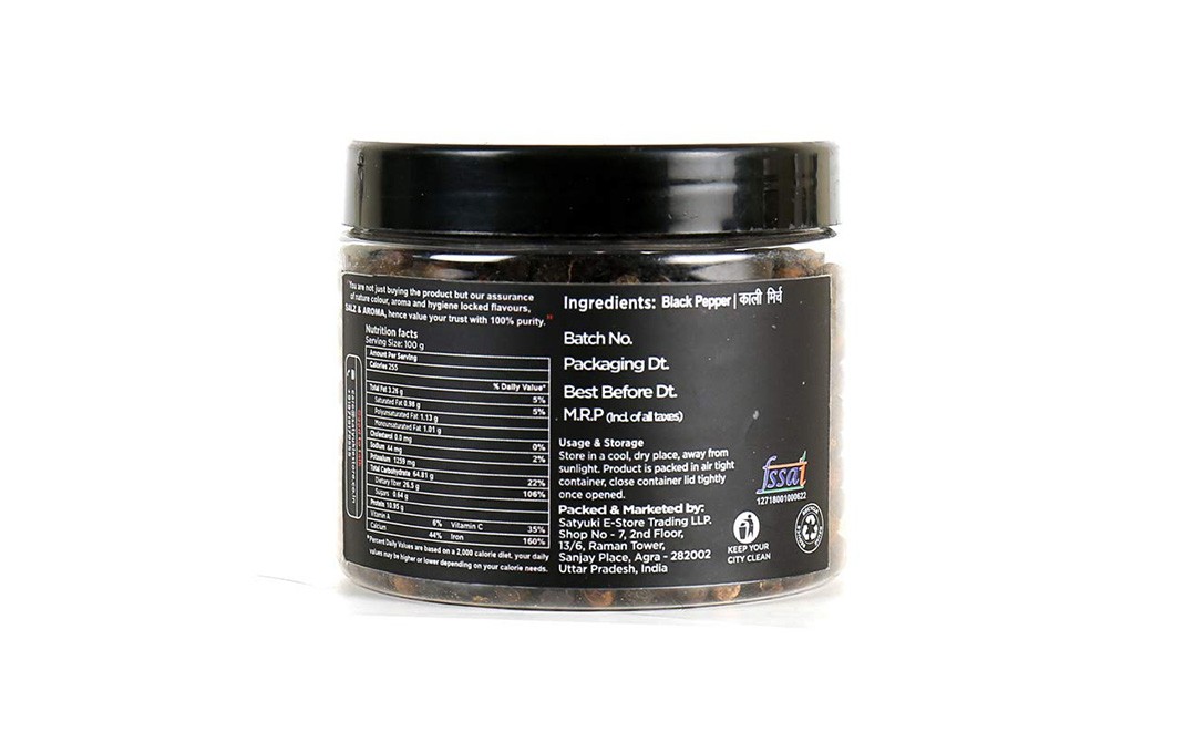 Salz & Aroma Black Pepper    Plastic Jar  100 grams